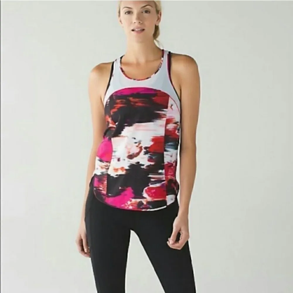 LULULEMON PIGMENT WIND DUCK SAUCE 5 MILE SINGLET